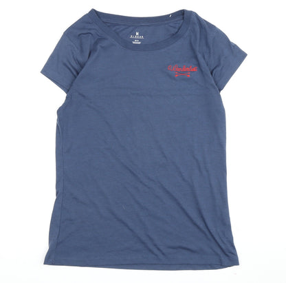 Hi Gear Women's Blue Casual T-Shirt Size 10 with Embroidery