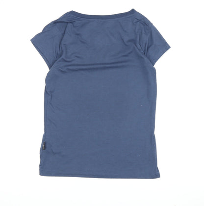 Hi Gear Women's Blue Casual T-Shirt Size 10 with Embroidery