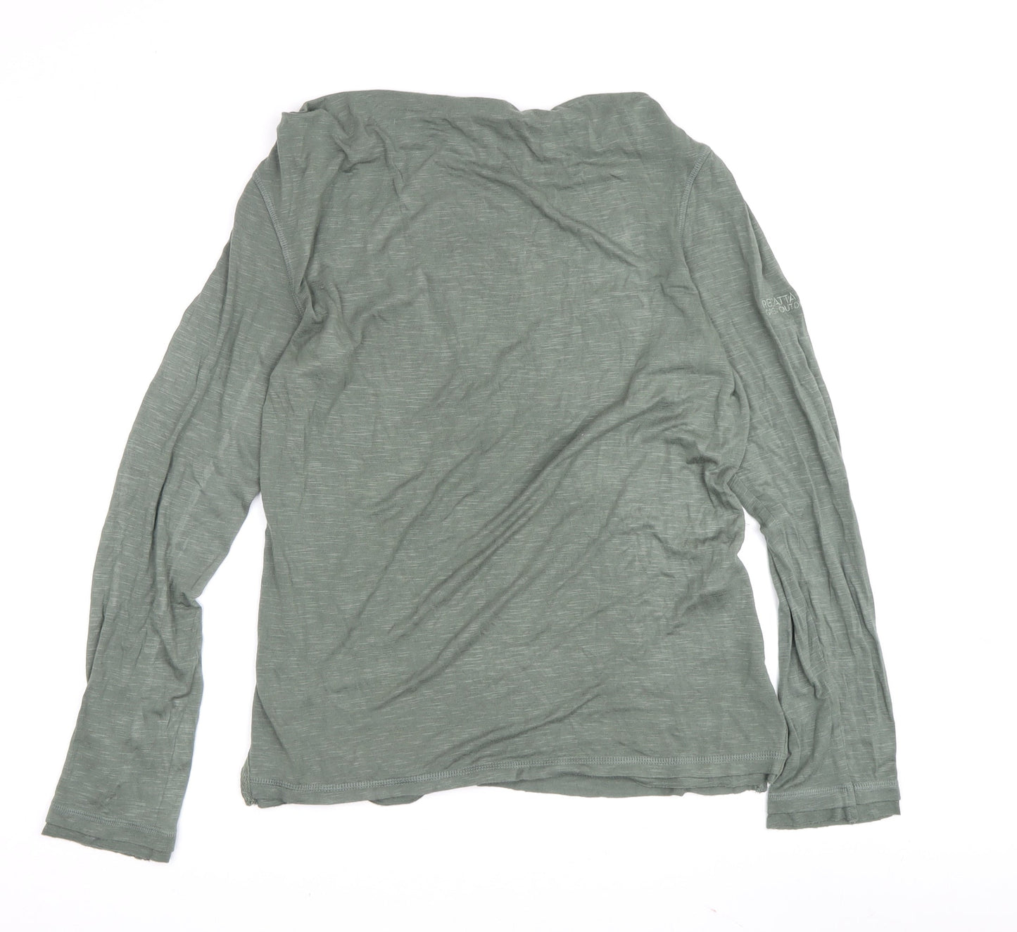 Womens UK Size 12 Regatta Green Basic T-Shirt