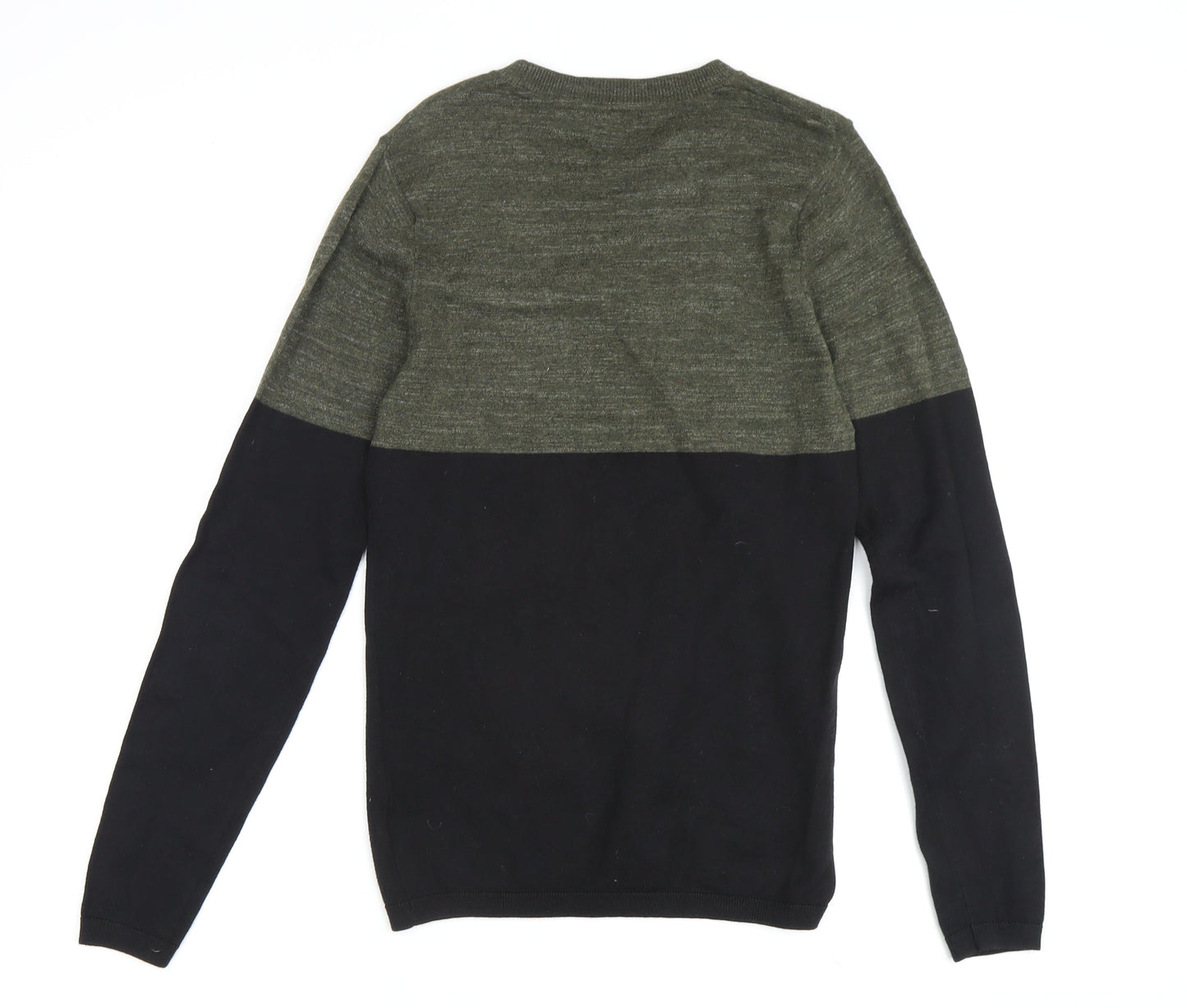 Next Men's Green Black Pullover Jumper XS Size