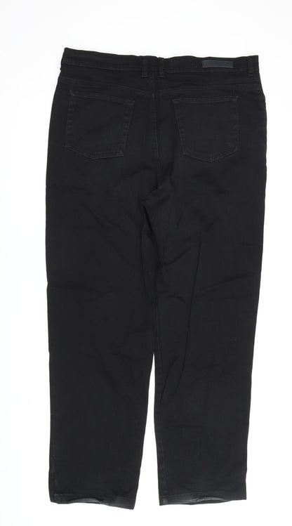 Gloria Vanderbilt Men's Black Straight Jeans Size 14