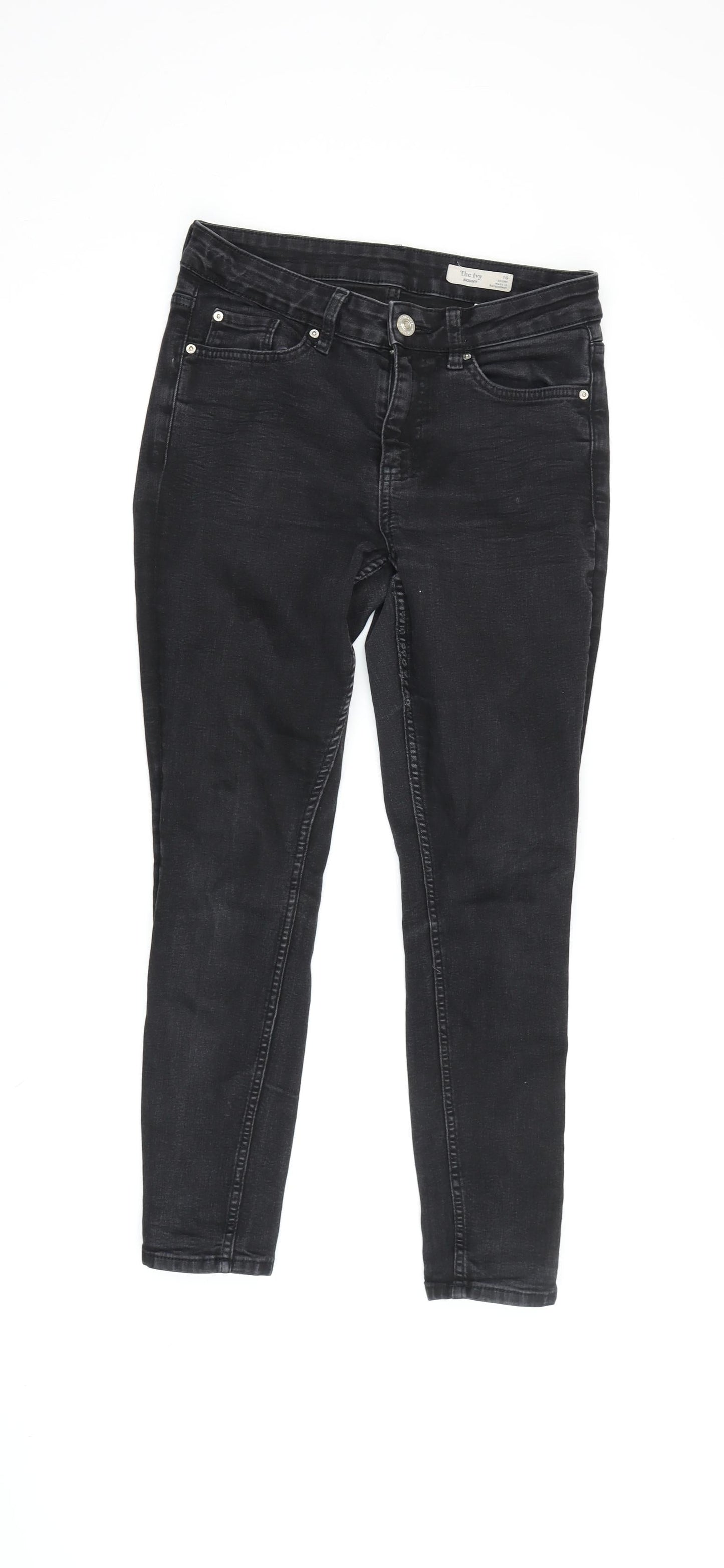 Womens UK Size 10 Marks and Spencer Slim Fit Skinny Black Jeans