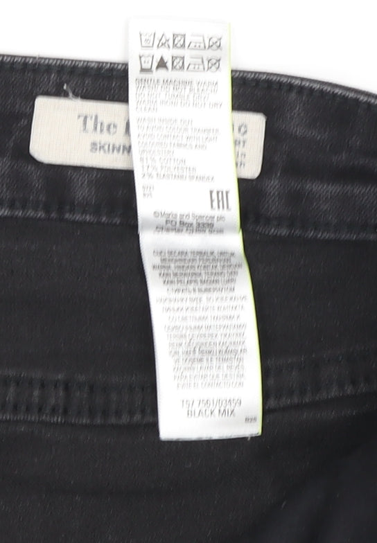 Womens UK Size 10 Marks and Spencer Slim Fit Skinny Black Jeans