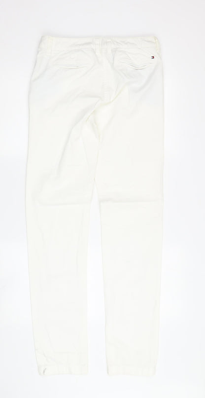 Womens UK Size 2XS Tommy Hilfiger  Straight White Jeans