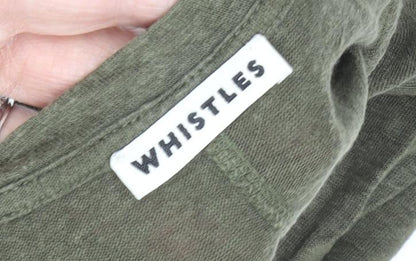 Womens UK Size S Whistles Green Basic T-Shirt