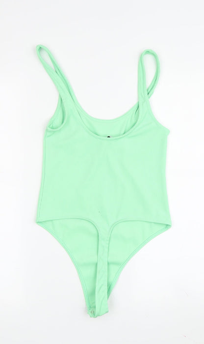 Bershka Women's Green One Piece Swimsuit, Size 10