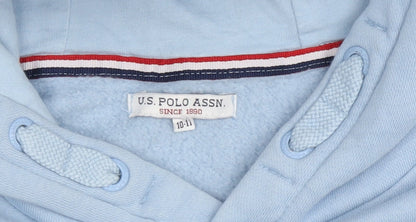 U.S. Polo Assn. Boys Blue Hoodie - Pullover, Size 10-11