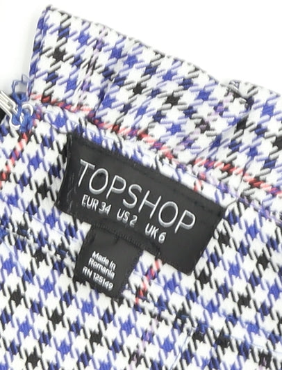 Womens UK Size 6 Topshop Straight & Pencil Tweed Skirt
