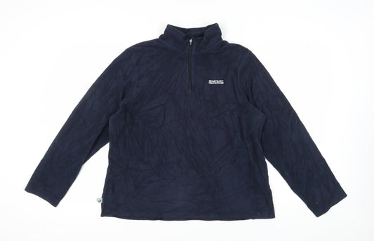 Regatta Women's Blue 1/2 Zip Pullover Sweatshirt Size 16