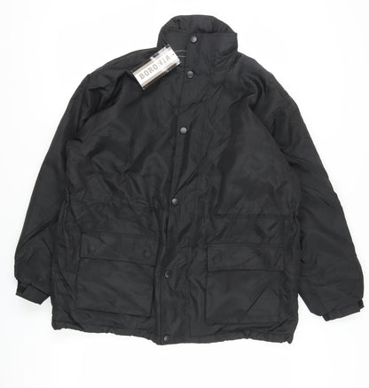 Mens UK Size M Boronia Black Basic Jacket