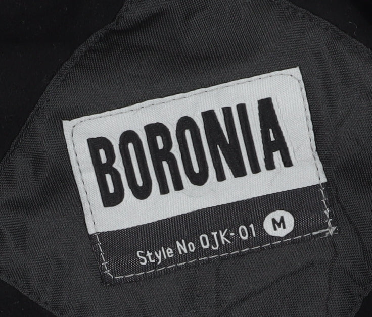 Mens UK Size M Boronia Black Basic Jacket