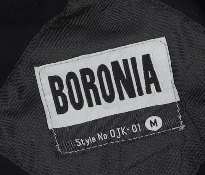 Mens UK Size M Boronia Black Basic Jacket