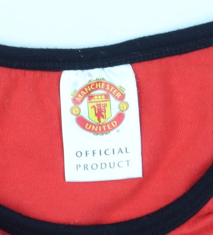 Manchester United Unisex Baby Red T-Shirt 18-24M Logo