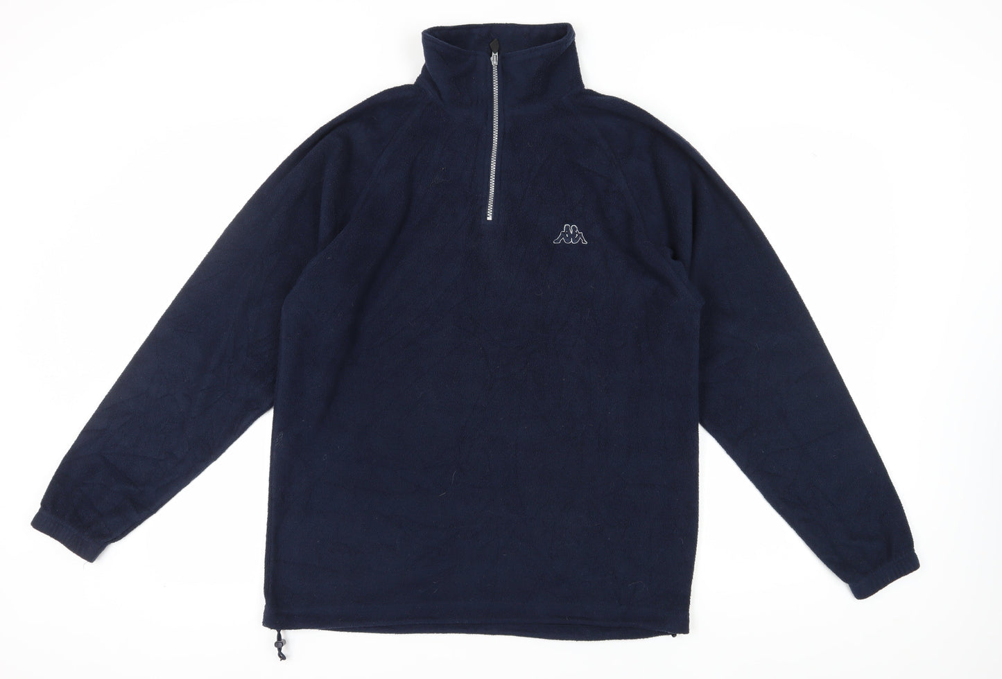 Mens UK Size L Kappa Blue 1/2 Zip Sweatshirt