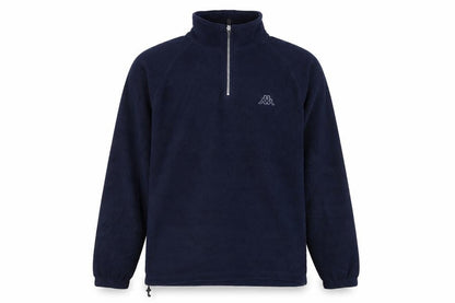 Mens UK Size L Kappa Blue 1/2 Zip Sweatshirt