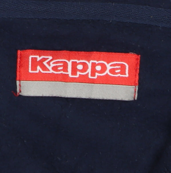 Mens UK Size L Kappa Blue 1/2 Zip Sweatshirt