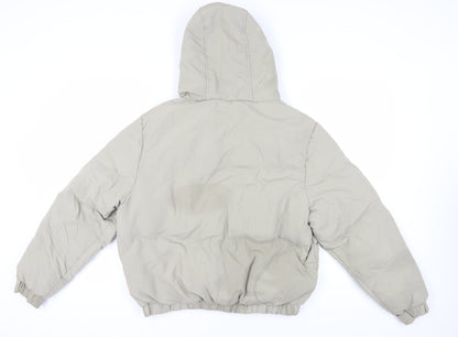 Womens UK Size 16 Brave Soul Beige Puffer Jacket
