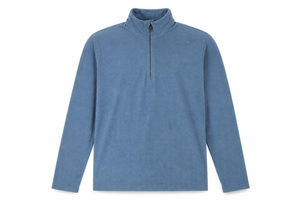 Mens UK Size L Regatta Blue 1/4 Zip Sweatshirt