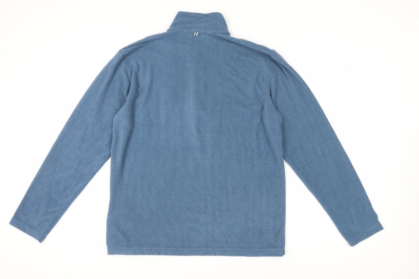 Mens UK Size L Regatta Blue 1/4 Zip Sweatshirt