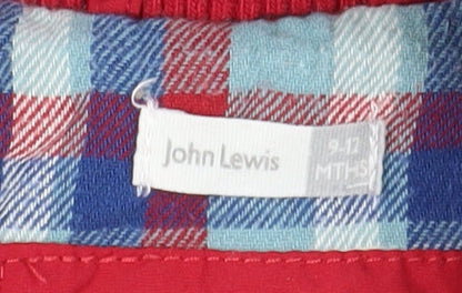John Lewis Unisex Red Snowsuit 9-12 Months Hooded Puffer Jacket