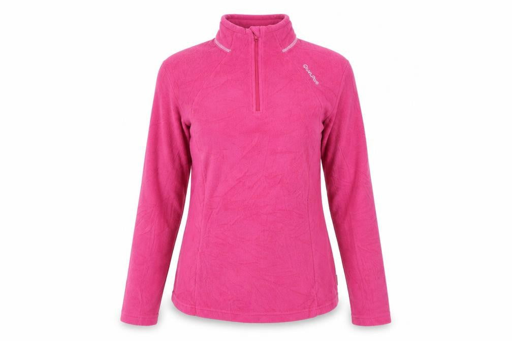 Womens UK Size S Quechua Pink Henley Sweatshirt