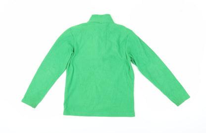 Mountain Warehouse Girls Green Fleece 1/4 Zip Sweatshirt 9-10Y