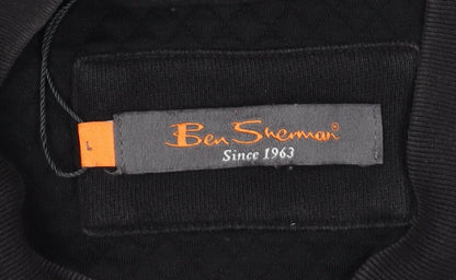Mens UK Size L Ben Sherman Black Full Zip Sweatshirt