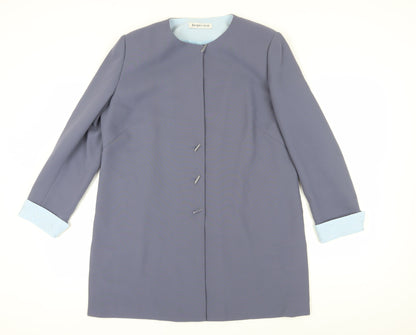Jacques Vert Women's Blue Blazer L Formal Lined