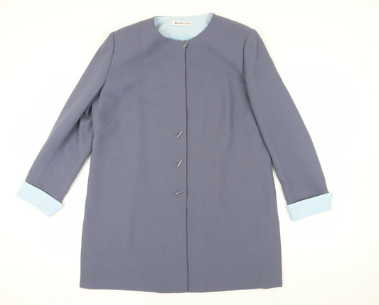 Jacques Vert Women's Blue Blazer L Formal Lined