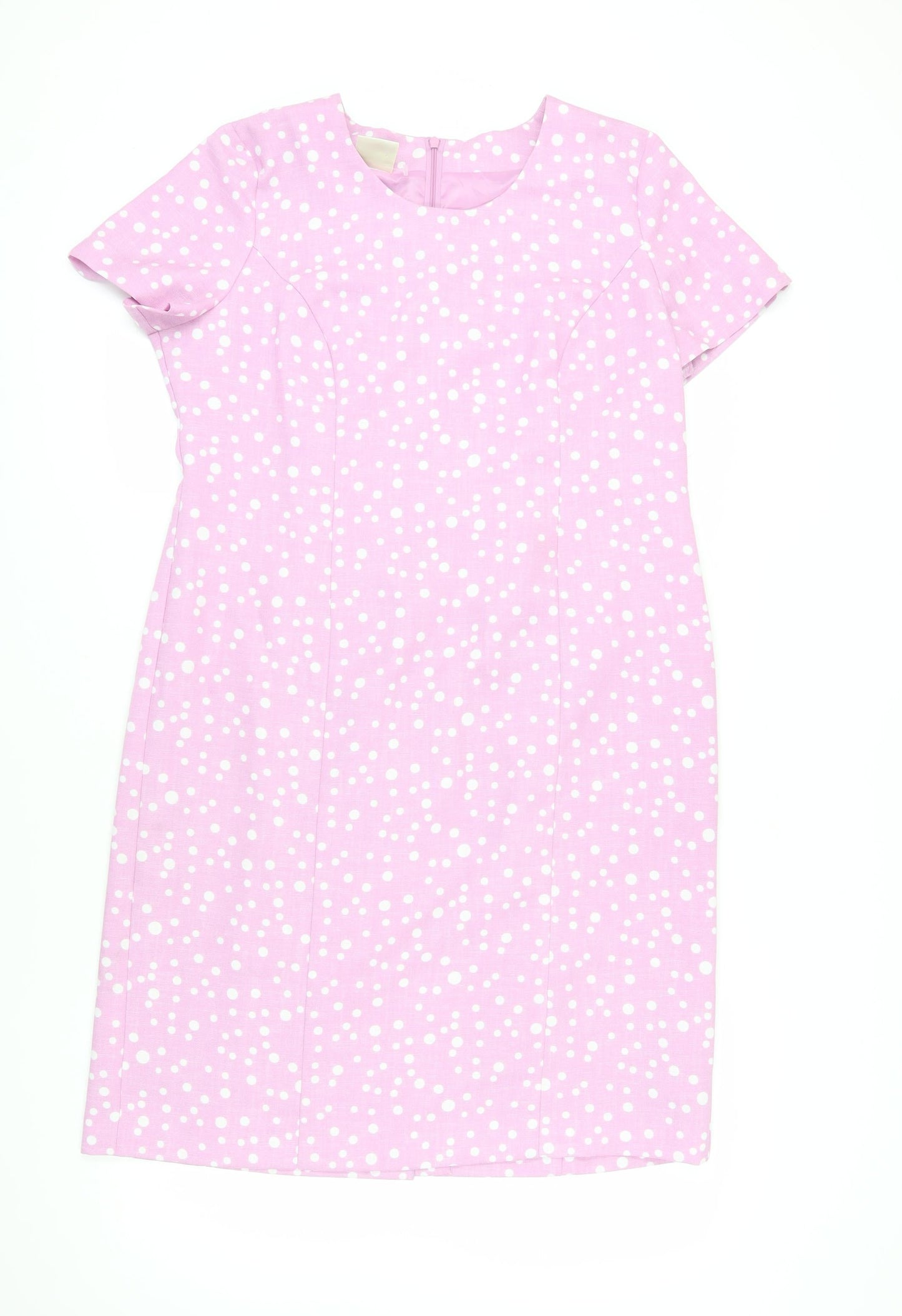 Eastex Women's Pink Polka Dot Sheath Dress Size 16