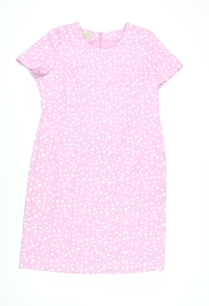 Eastex Women's Pink Polka Dot Sheath Dress Size 16