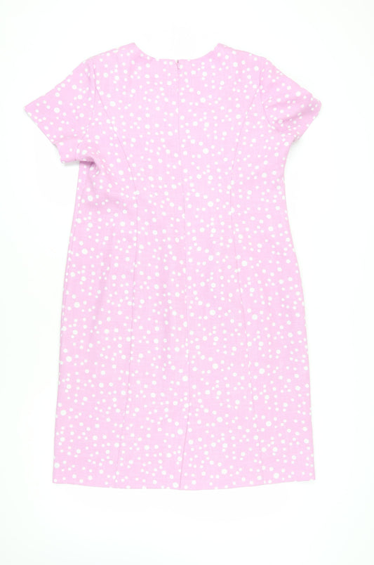 Eastex Women's Pink Polka Dot Sheath Dress Size 16