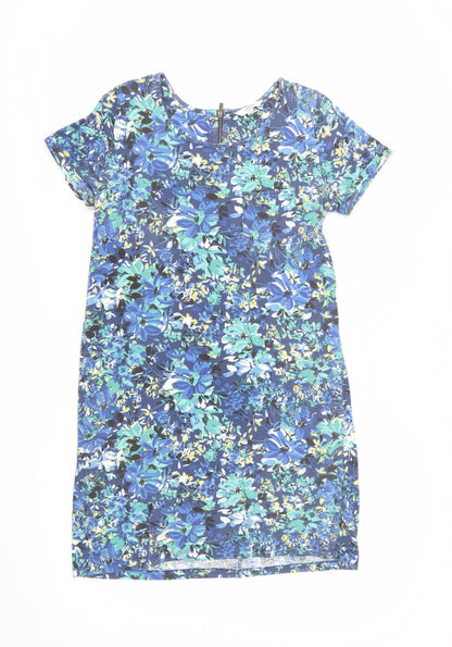 FatFace Women's Blue Floral Shift Dress Size 10