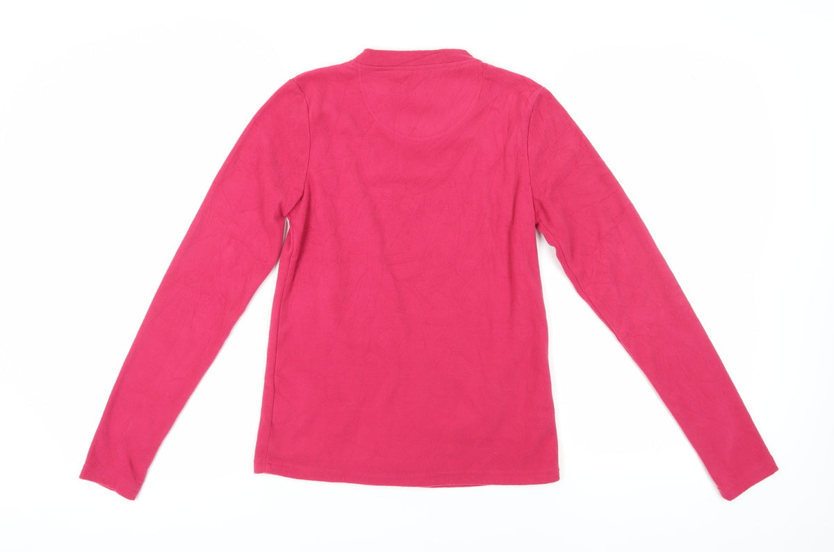 Peter Storm Women's Pink Fleece V-Neck Pullover
