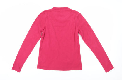 Peter Storm Women's Pink Fleece V-Neck Pullover