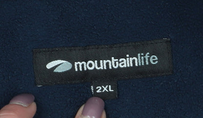 Mens UK Size 2XL Mountain Life Blue Pullover Sweatshirt
