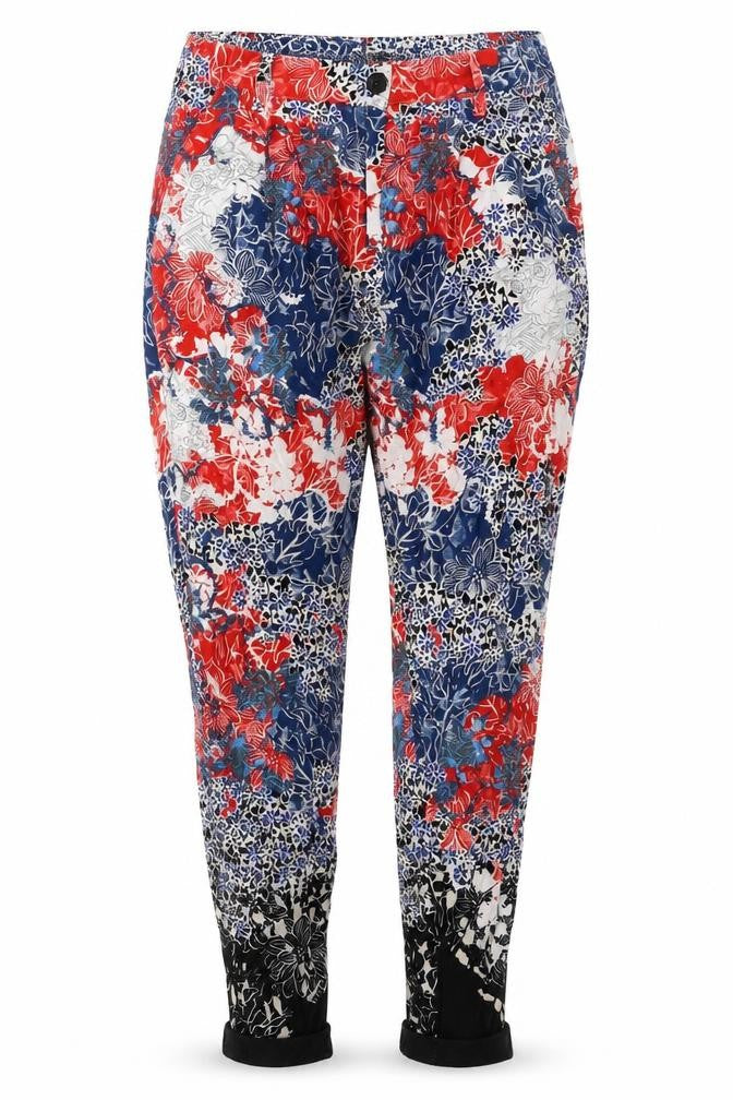 Womens UK Size 8 River Island Relaxed Fit Harem Multicoloured Trousers