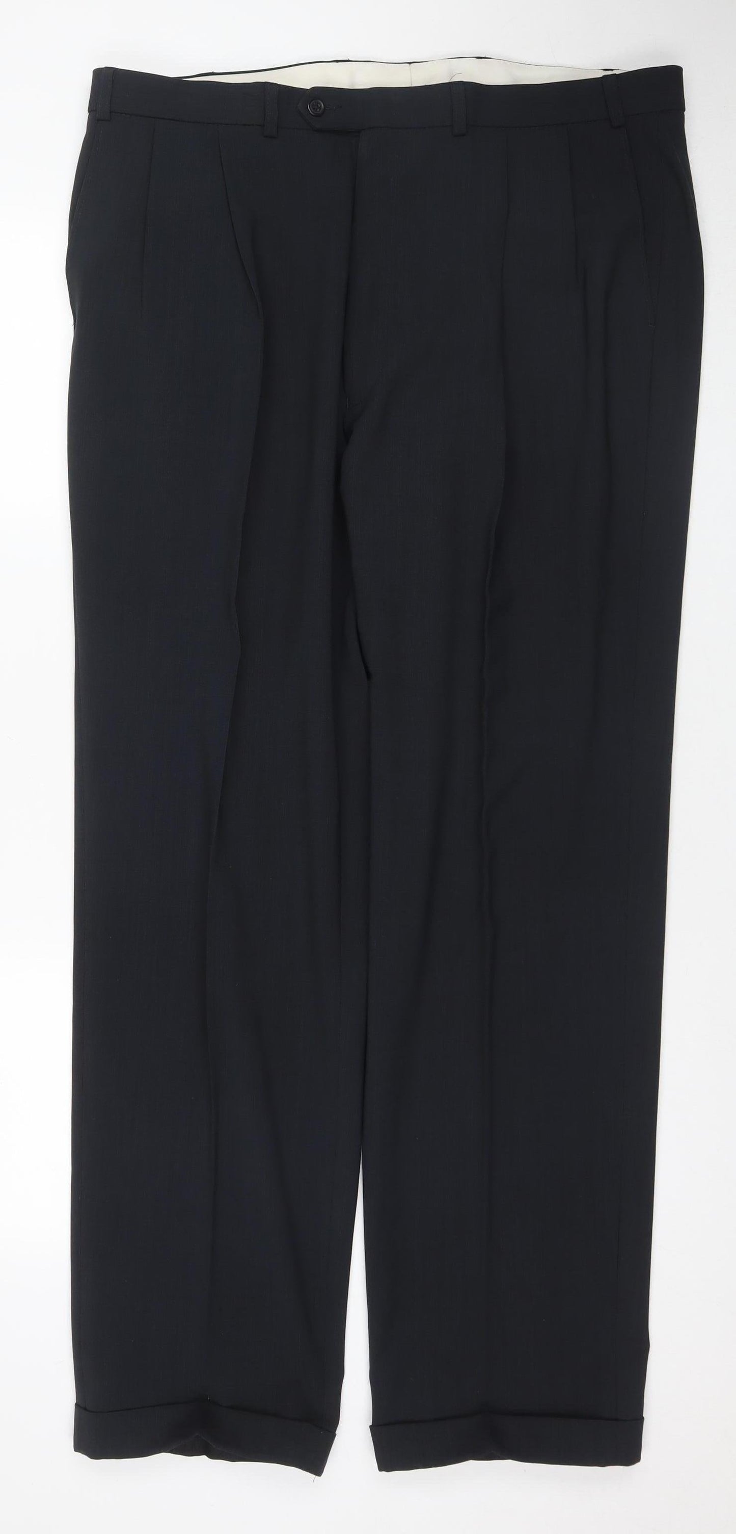 Marks and Spencer Men Blue Dress Pants 40 Regular