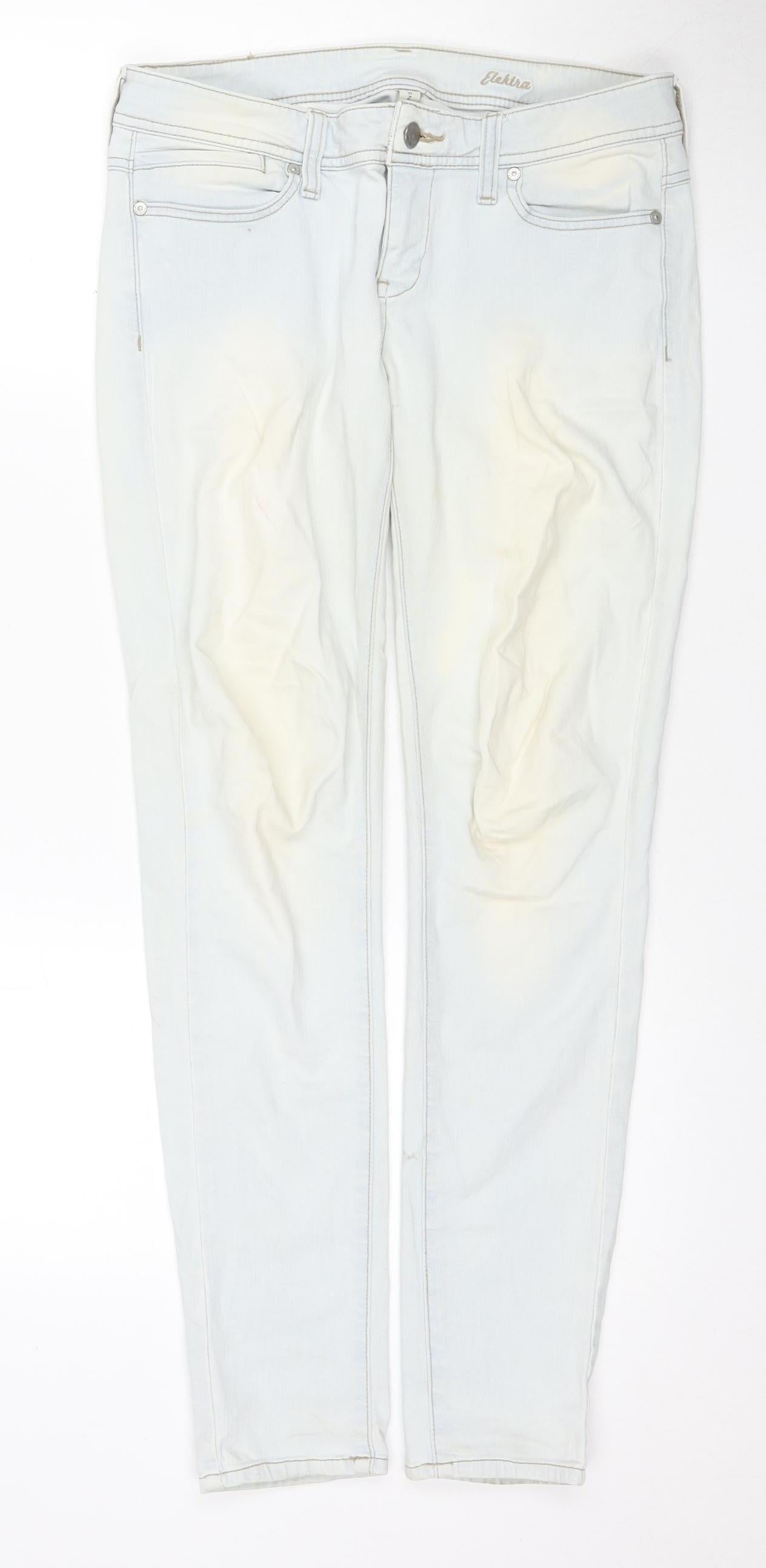 Mango Women's Blue Straight Jeans Size 10