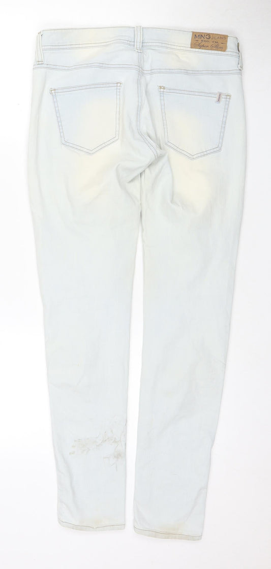 Mango Women's Blue Straight Jeans Size 10