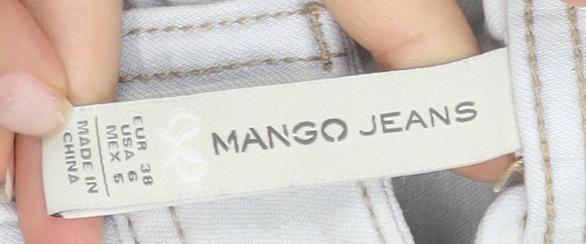 Mango Women's Blue Straight Jeans Size 10