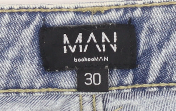 Mens UK Size 30 boohooMAN Regular Fit  Blue Jeans
