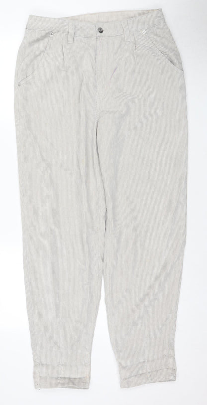 H&M Unisex Beige Jogger Trousers Size 8