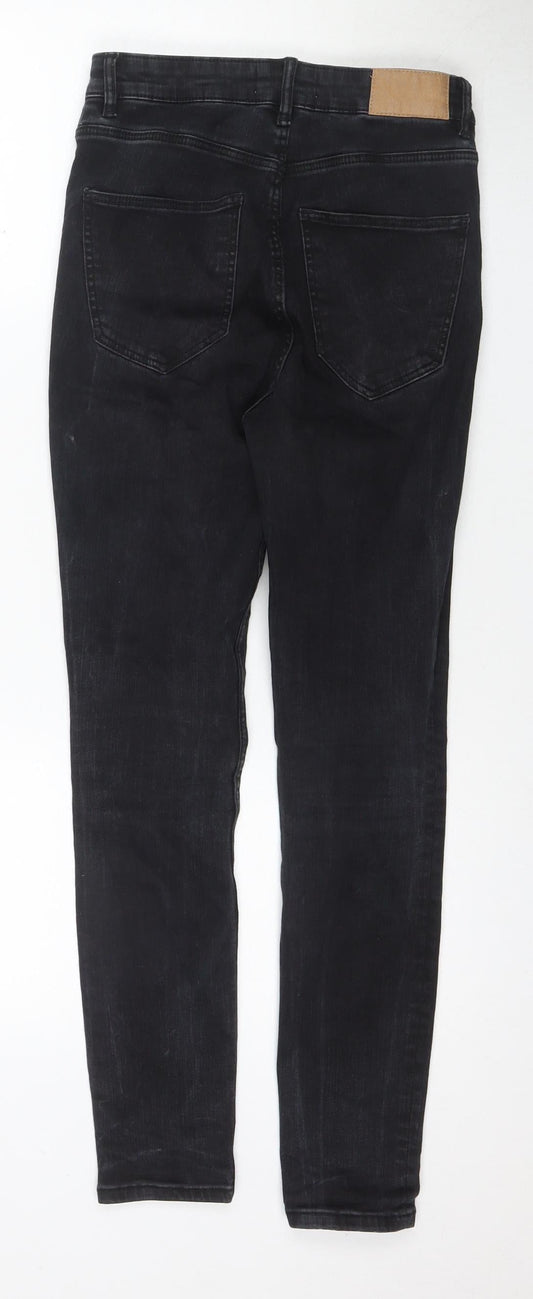 Zara Women's Black Skinny Jeans Size 8