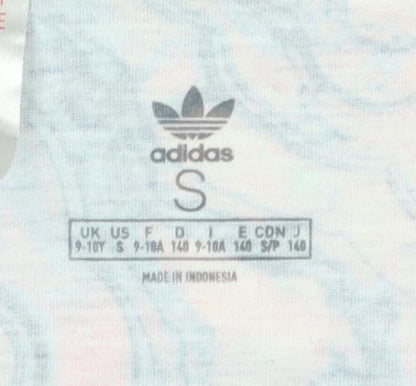 Adidas Girls Multicoloured Tank Top - Size S, Lightweight Jersey
