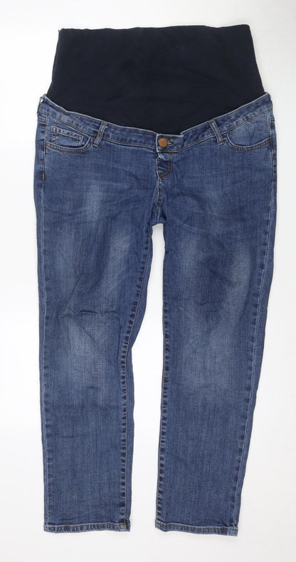Blooming Marvellous Women's Blue Denim Maternity Jeans Size 18