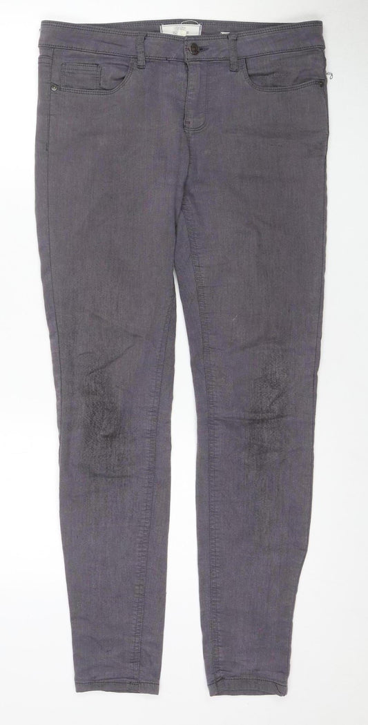 Fat Face Women's Grey Jeans Size 12 Regular Fit