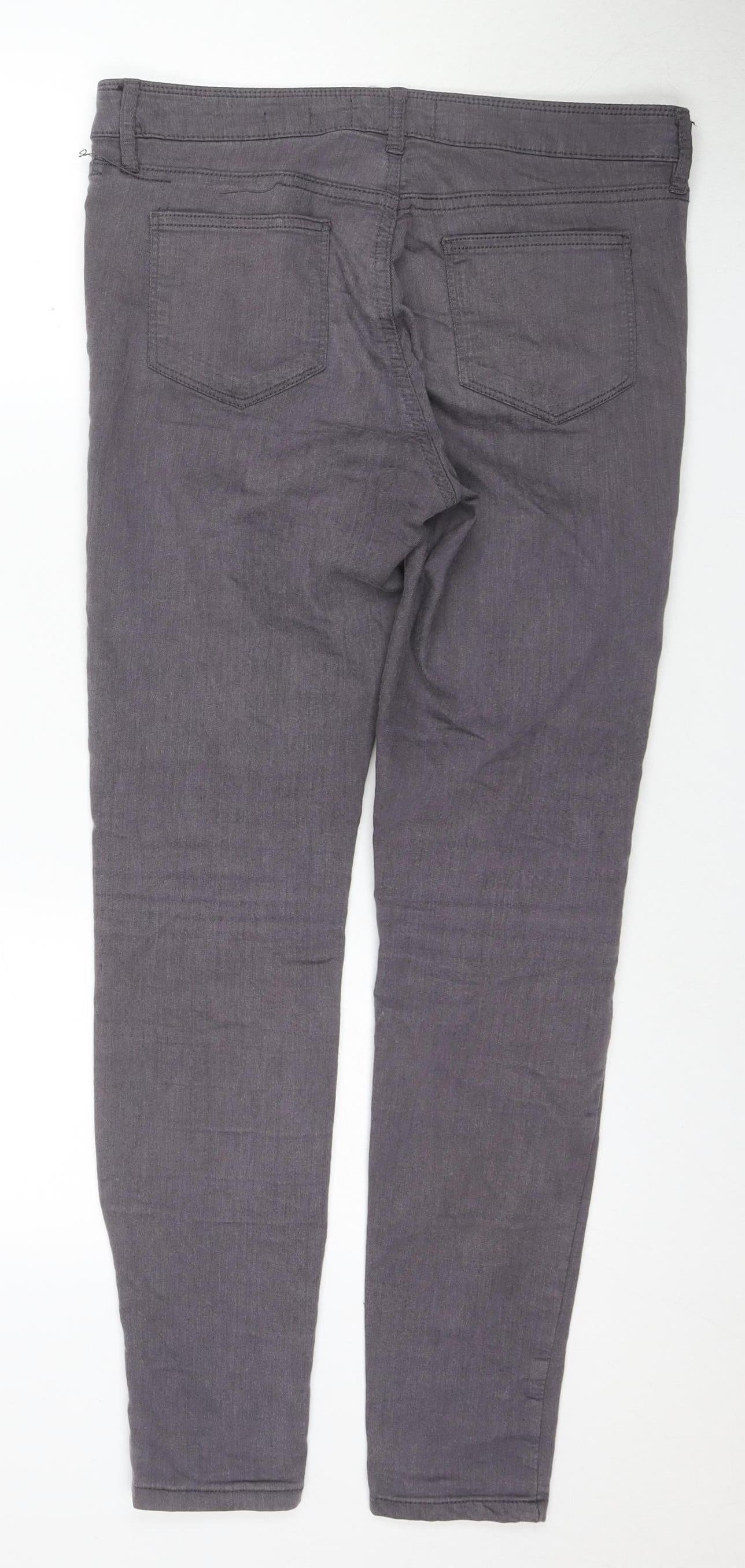 Fat Face Women's Grey Jeans Size 12 Regular Fit