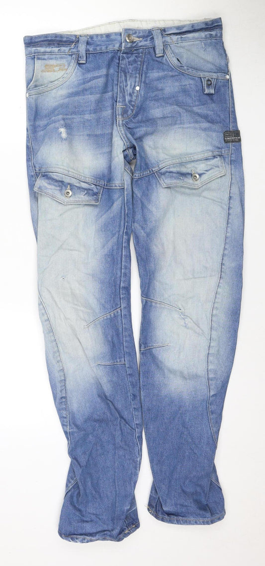 Jack & Jones Men's Blue Straight Jeans 30/32