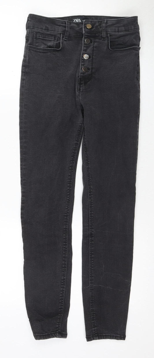 Zara Women's Black Skinny Jeans Size 8 Regular Fit